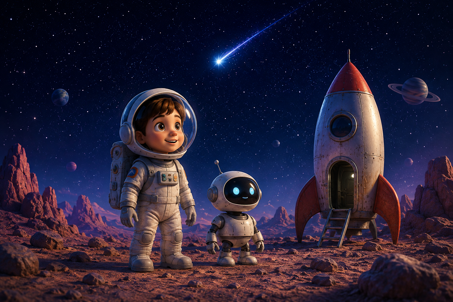 Generated story illustration — a warm, personalised scene from a toyou bedtime story